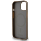 DKNY MagSafe dėklas iPhone 15/14/13 – rudas