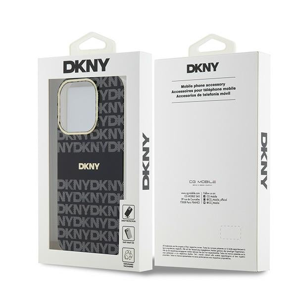 DKNY MagSafe dėklas iPhone 15 Pro Max – juodas