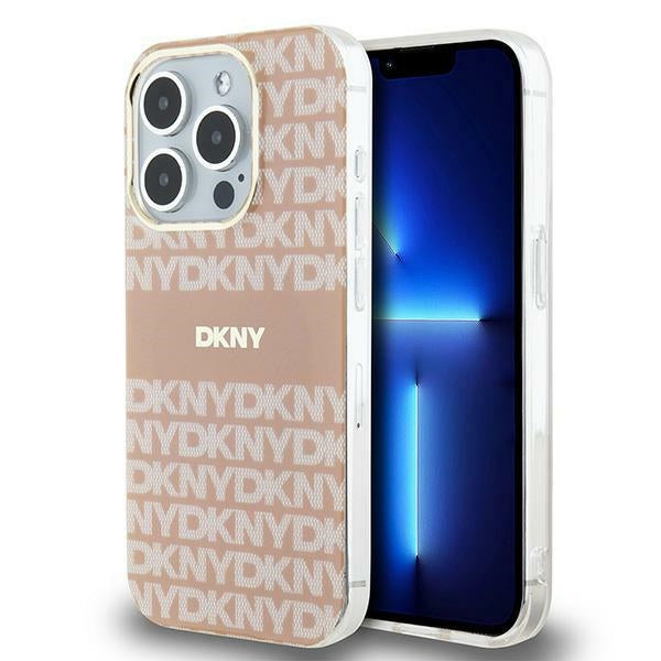 DKNY MagSafe dėklas iPhone 15 Pro Max – rožinis