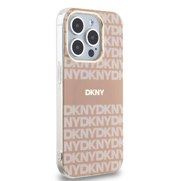 DKNY MagSafe dėklas iPhone 15 Pro Max – rožinis