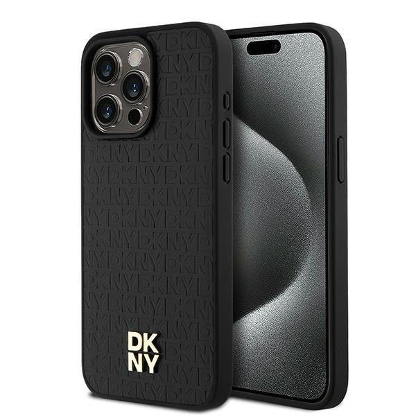 DKNY MagSafe dėklas iPhone 15 Pro Max – juodas