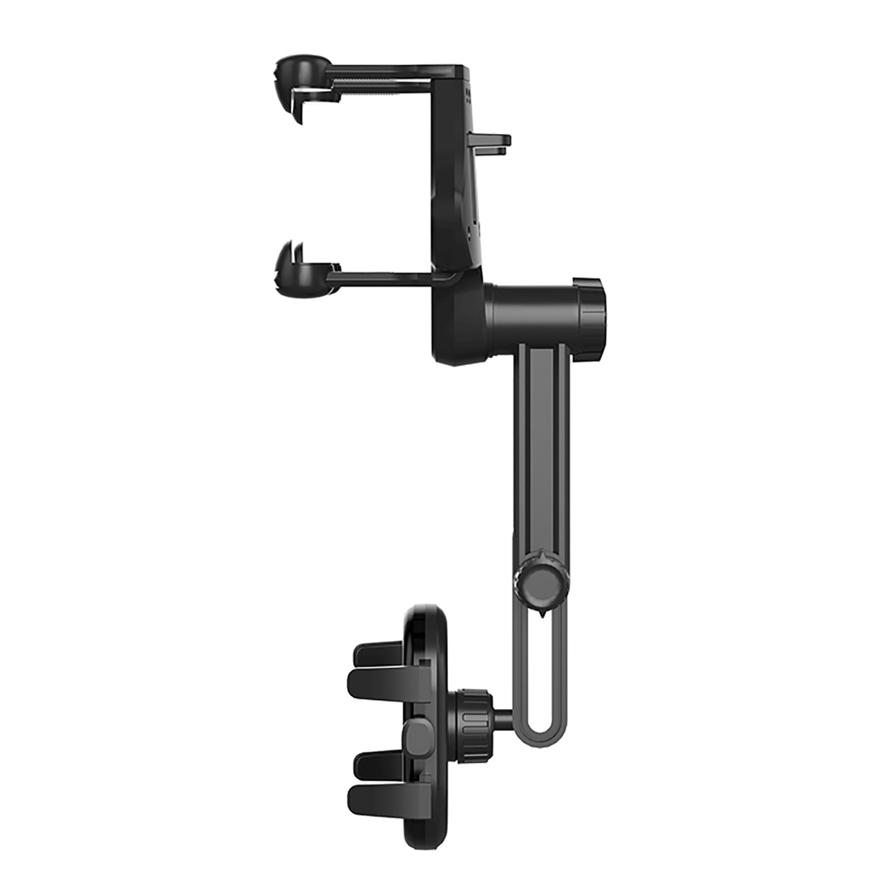 Automobilinis telefono laikiklis galinio vaizdo veidrodžiui, juodas