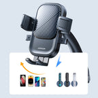 Joyroom JR-OK6 spaustukinis telefono laikiklis stiklui - juodas