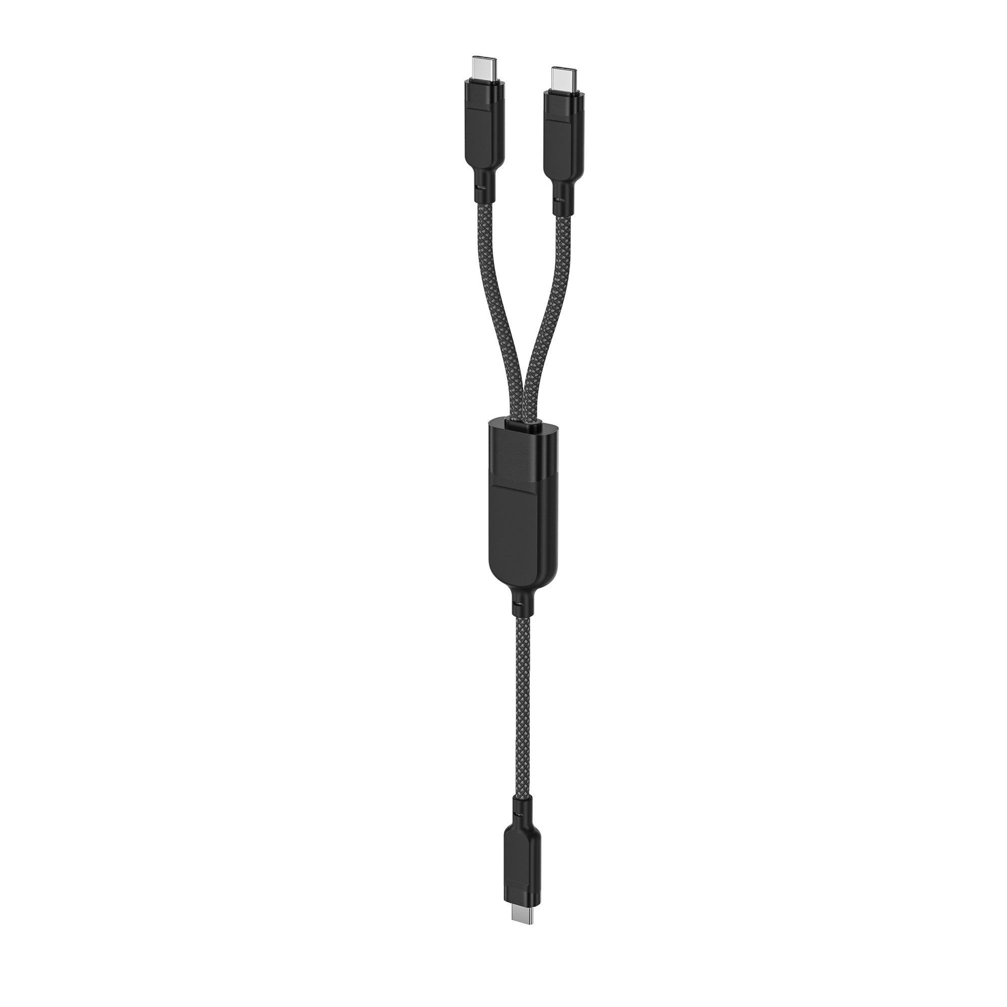 Acefast C5 USB-C - USB-C / USB-C 2in1 100W 480Mb/s laidas - juodas