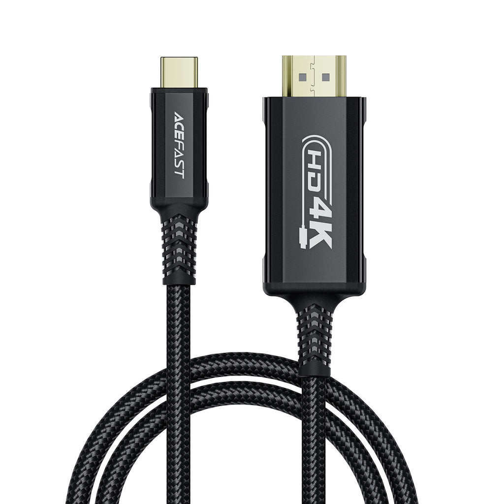 Acefast C1 vaizdo kabelis su USB-C/HDMI 4K 60Hz su HDR 1,8 m - juodas -- Video Cables