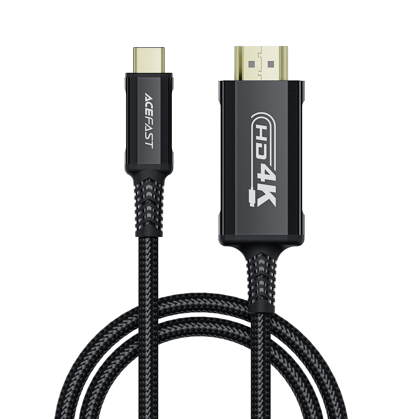 Acefast C1 vaizdo kabelis su USB-C/HDMI 4K 60Hz su HDR 1,8 m - juodas -- Video Cables