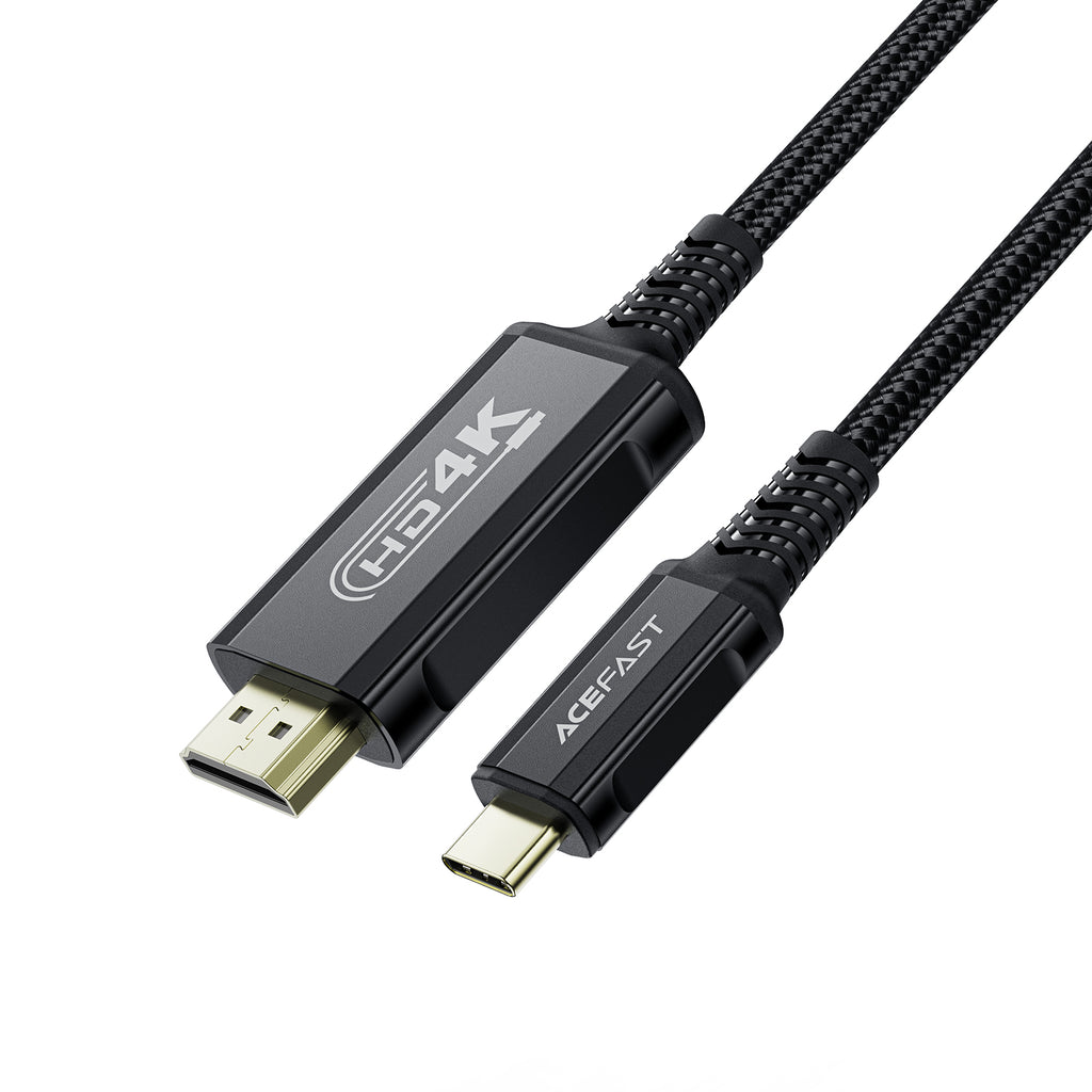 Acefast C1 vaizdo kabelis su USB-C/HDMI 4K 60Hz su HDR 1,8 m - juodas -- Video Cables