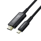 Acefast C1 vaizdo kabelis su USB-C/HDMI 4K 60Hz su HDR 1,8 m - juodas -- Video Cables