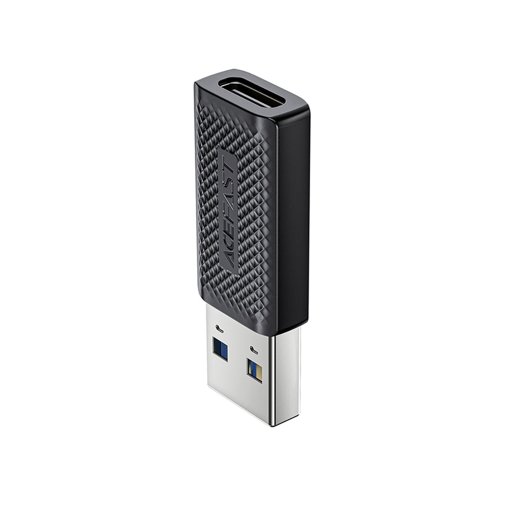 Acefast J2 USB-C 3.0 (moteriškas) į USB-A 3.0 (vyriškas) 5Gb/s adapteris – juodas