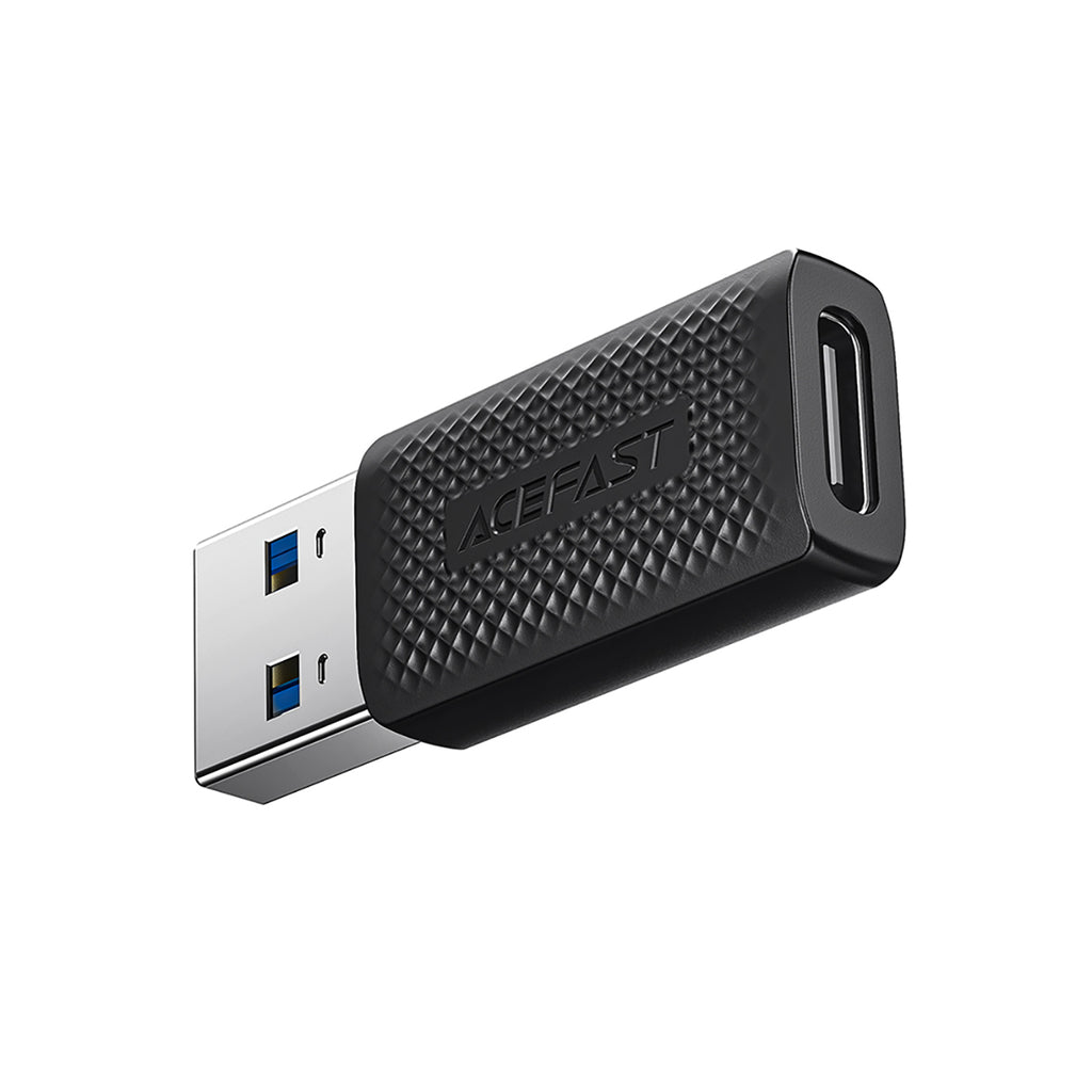Acefast J2 USB-C 3.0 (moteriškas) į USB-A 3.0 (vyriškas) 5Gb/s adapteris – juodas