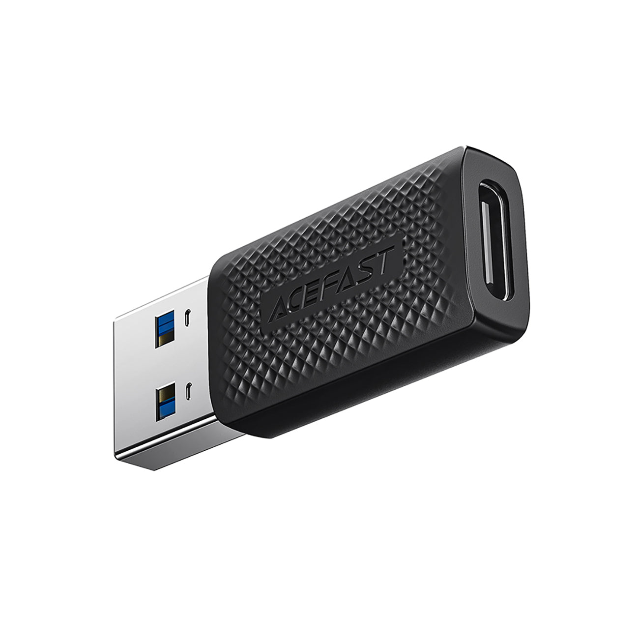 Acefast J2 USB-C 3.0 (moteriškas) į USB-A 3.0 (vyriškas) 5Gb/s adapteris – juodas