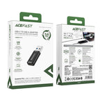 Acefast J2 USB-C 3.0 (moteriškas) į USB-A 3.0 (vyriškas) 5Gb/s adapteris – juodas