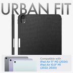 Spigen Urban Fit dėklas iPad Air 10.9" (2020–2022) / 11" (2024) – juodas -- iPad Air 10.9" (2020-2022) / iPad Air 11" (2024)