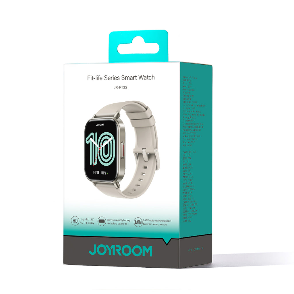 Joyroom Fit-Life JR-FT3S išmanusis laikrodis su skambučių atsakymo funkcija – titano spalva -- Watch Straps