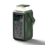 Joyroom Išorinė baterija JR-PBF10 75000mAh 100W 3x USB-C 3x USB-A su sulankstomu žibintuvėliu ir rankena - žalia