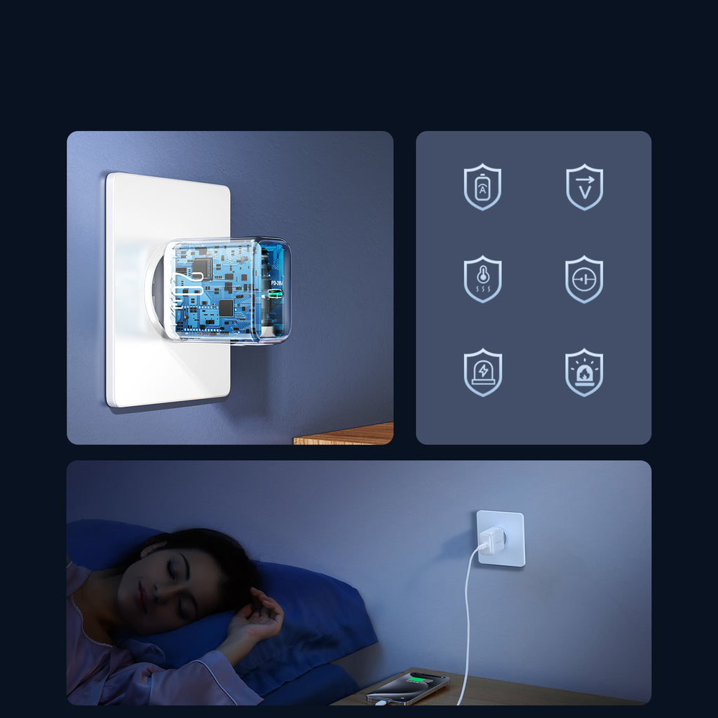 Joyroom JR-TCF20 USB-C PD 20W tinklo įkroviklis - baltas