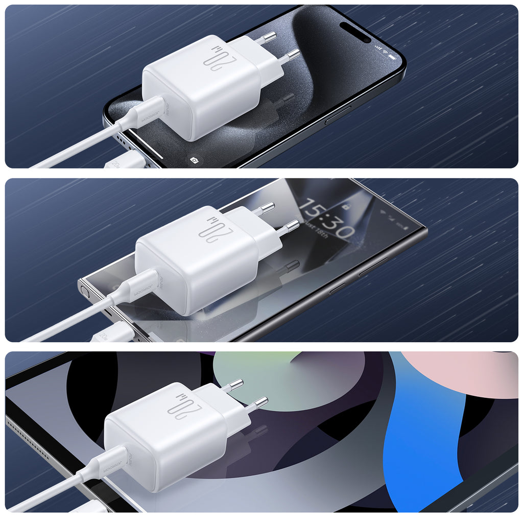 Joyroom JR-TCF20 USB-C PD 20W tinklo įkroviklis - baltas