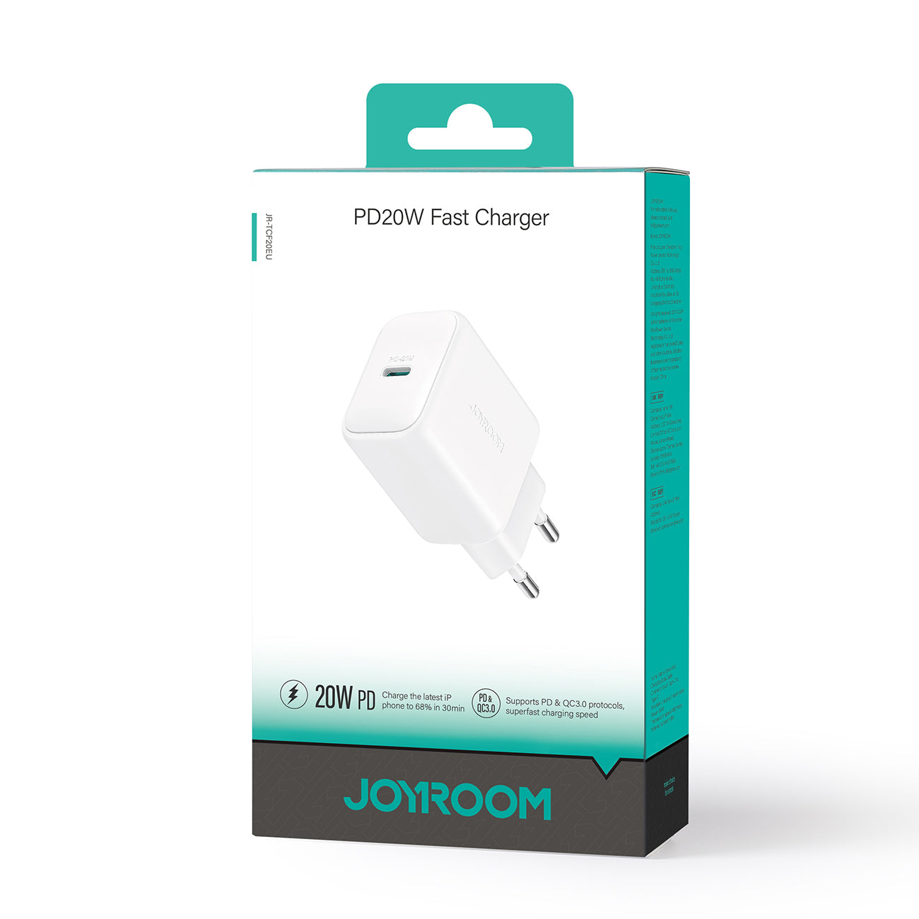 Joyroom JR-TCF20 USB-C PD 20W tinklo įkroviklis - baltas