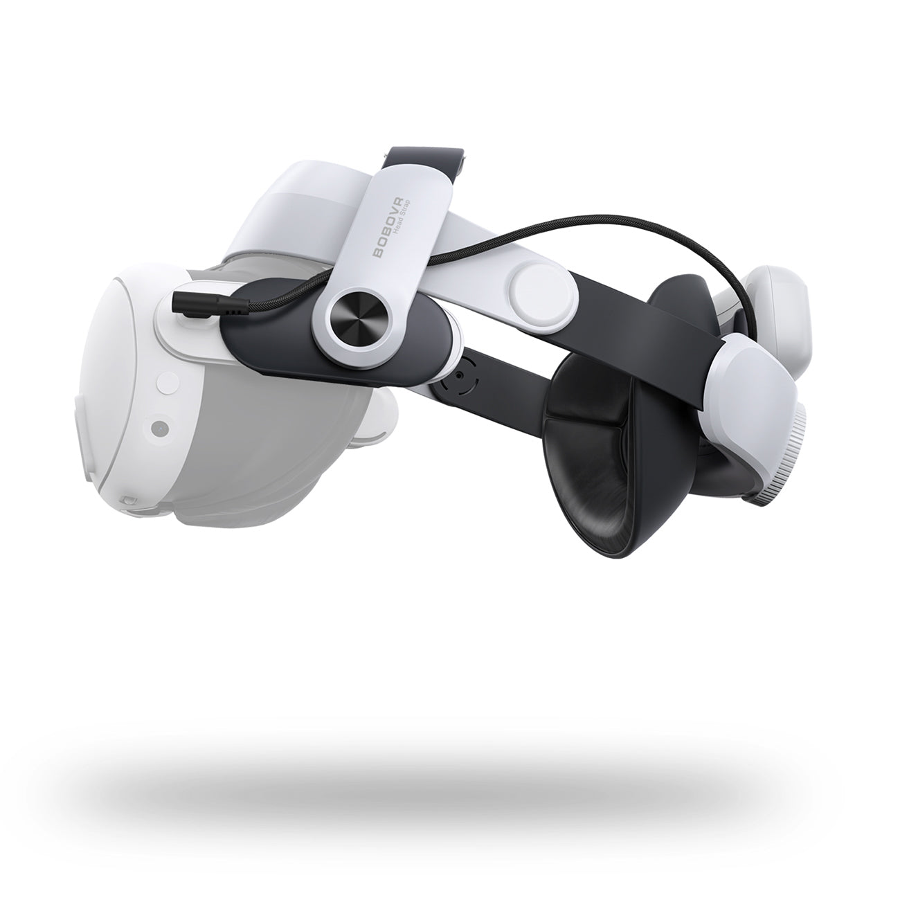 BoboVR M3 Pro dirželis Meta Quest 3 VR akiniai su BoboVR B2 baterija - juoda ir balta -- Gaming Accessories