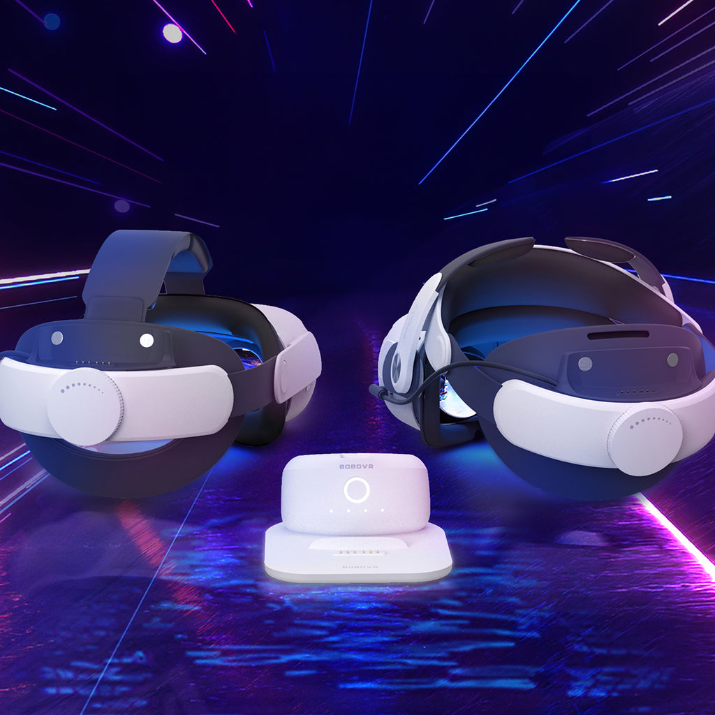 BoboVR BD2 įkrovimo stotelė BoboVR B2 išorinėms baterijoms + B2 baterija – balta -- Gaming Accessories
