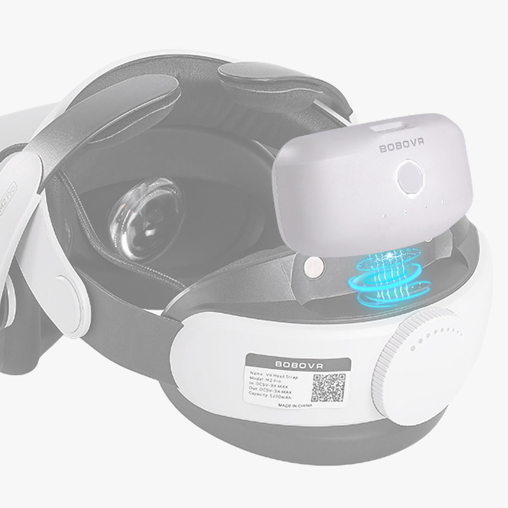 BoboVR B2 išorinė baterija BoboVR M1 / M2 / M3 dirželiams su 5200 mAh talpa - Balta -- Gaming Accessories