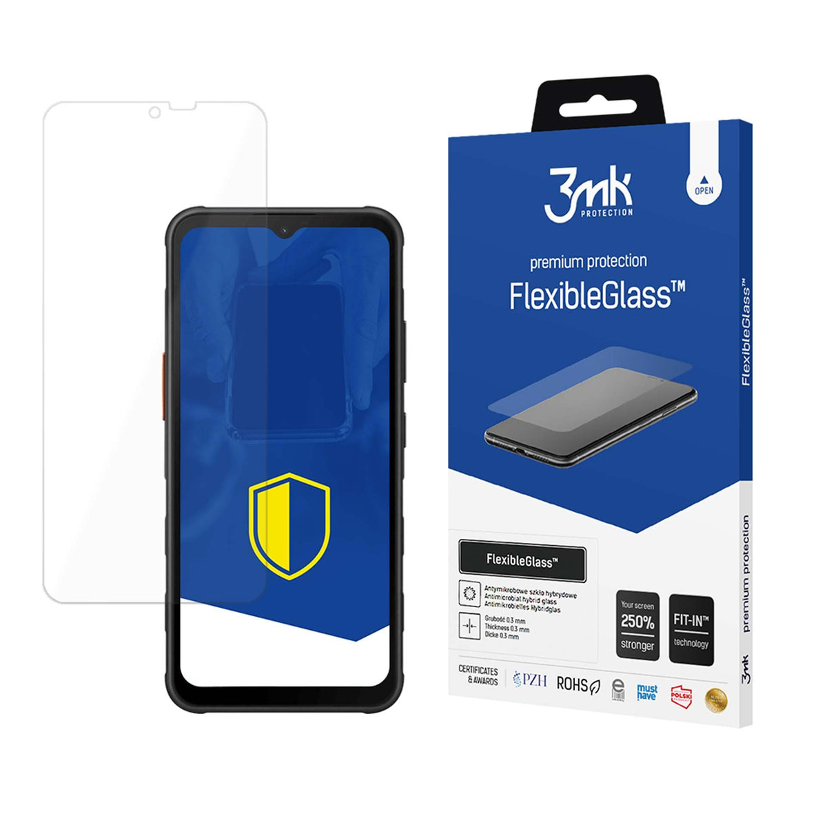 3mk FlexibleGlass™ hibridinis stiklas, skirtas Samsung Galaxy XCover 7 -- Samsung Galaxy XCover 7
