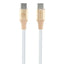 Guess Ebossed Logo USB-C / USB-C laidas 1.5m greitas įkrovimas - auksinis