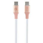 Guess Ebossed Logo USB-C / USB-C laidas 1.5m greitas įkrovimas - rožinis