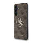 Guess 4G Big Metal Logo dėklas Samsung Galaxy A35 – rudas