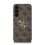 Guess 4G Big Metal Logo dėklas Samsung Galaxy A35 – rudas