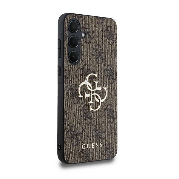 Guess 4G Big Metal Logo dėklas Samsung Galaxy A35 – rudas