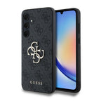 Guess 4G Big Metal Logo dėklas Galaxy A35 – juodas