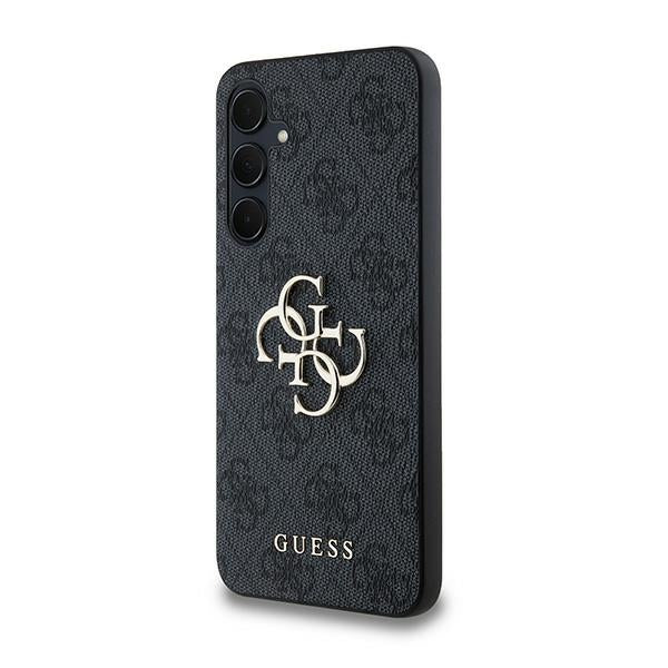 Guess 4G Big Metal Logo dėklas Galaxy A35 – juodas