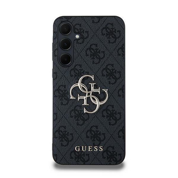 Guess 4G Big Metal Logo dėklas Galaxy A35 – juodas