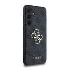 Guess 4G Big Metal Logo dėklas Galaxy A35 – juodas