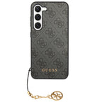 Guess 4G Charms dėklas Samsung Galaxy A35 – juodas