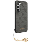 Guess 4G Charms dėklas Samsung Galaxy A35 – juodas