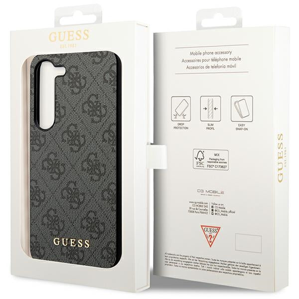 Guess 4G Charms dėklas Samsung Galaxy A35 – juodas