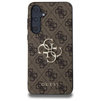 Guess 4G Big Metal Logo dėklas, skirtas Samsung Galaxy A55 - rudas