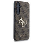 Guess 4G Big Metal Logo dėklas, skirtas Samsung Galaxy A55 - rudas