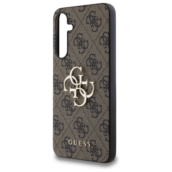 Guess 4G Big Metal Logo dėklas, skirtas Samsung Galaxy A55 - rudas