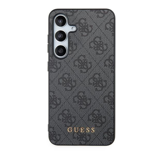 Guess 4G Metal Gold Logo dėklas Samsung Galaxy A35 – juodas