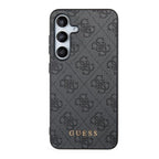 Guess 4G Metal Gold Logo dėklas Samsung Galaxy A35 – juodas