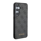 Guess 4G Metal Gold Logo dėklas Samsung Galaxy A35 – juodas