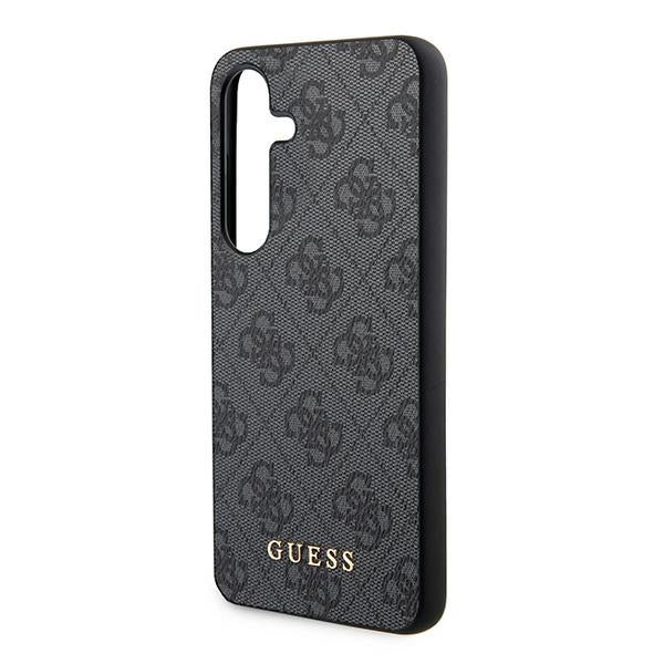 Guess 4G Metal Gold Logo dėklas Samsung Galaxy A35 – juodas