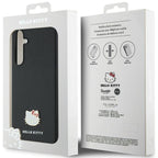 Hello Kitty Metal Kitty Head dėklas Samsung Galaxy A55 – juodas