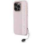 Karl Lagerfeld Saffiano dėklas iPhone 15 Pro – rožinis -- iPhone 15 Pro