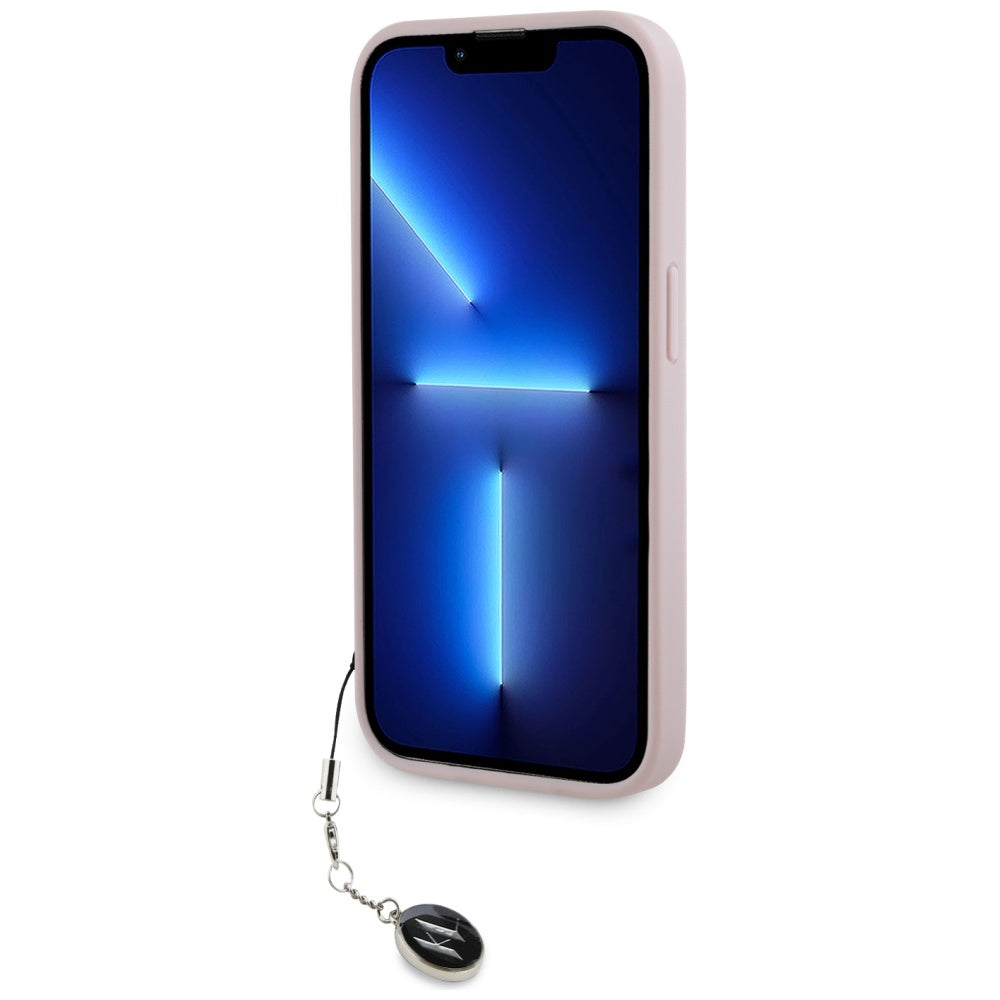 Karl Lagerfeld Saffiano dėklas iPhone 15 Pro – rožinis -- iPhone 15 Pro