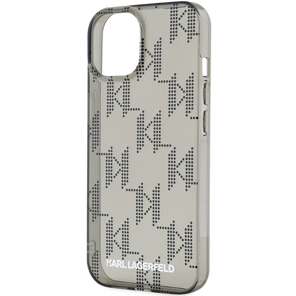 Karl Lagerfeld dėklas iPhone 15/14/13 6.1 – juodas su virvute