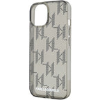 Karl Lagerfeld dėklas iPhone 15/14/13 6.1 – juodas su virvute